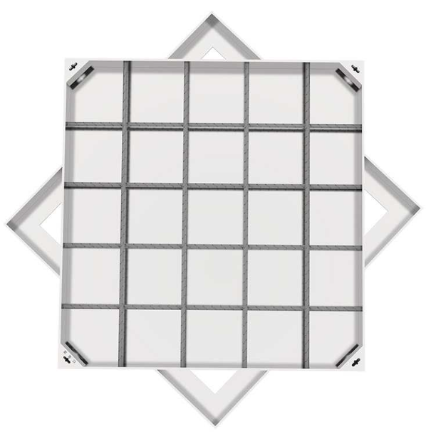 河东区街道不锈钢方井展示